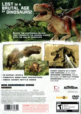 Jurassic - The Hunted box cover back